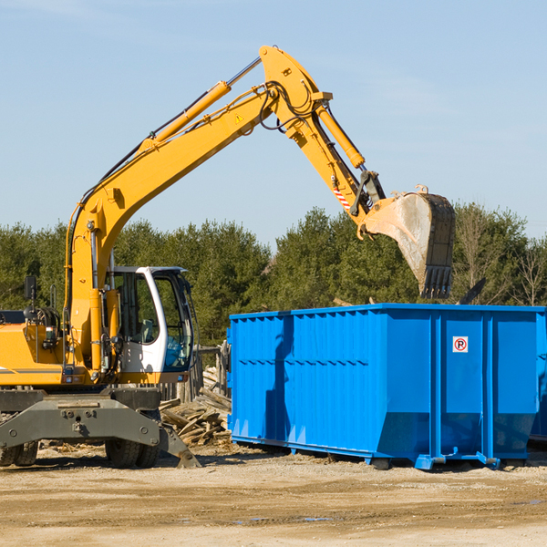 are there any restrictions on where a residential dumpster can be placed in New Holland Ohio